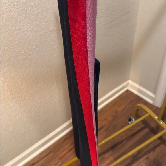 Maeve Black Joggers with Red and Pink Stripes - Picture 4 of 6